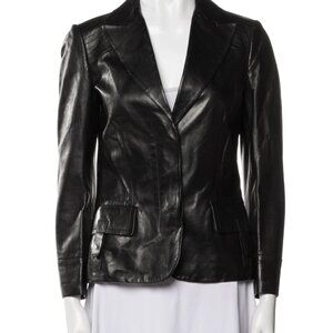 Gucci leather blazer Tom Ford 1990s